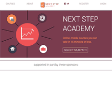 Tablet Screenshot of nextstepacademy.com